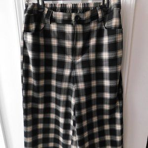 Forever 21 Wide leg Plaid pants
